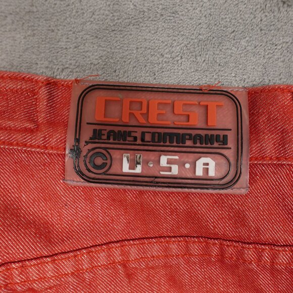 Rare Y2K Crest Jeans company USA Ombre red 13/14 - Picture 11 of 12